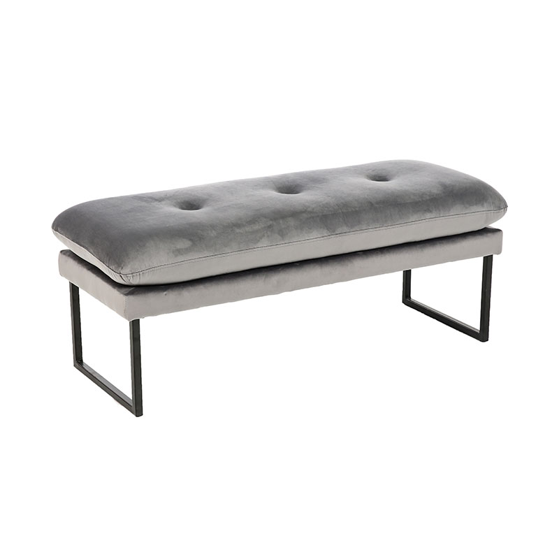 Flanellgrå design tygbänk Flanellgrå design tygbänk