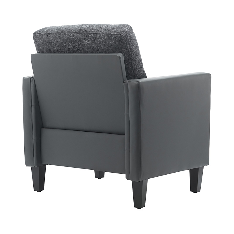 Mörkblå Star Patchwork Lädersoffa