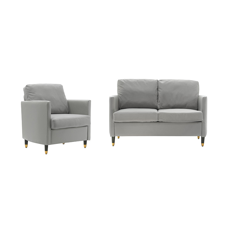 Enkel Patchwork Lädersoffa